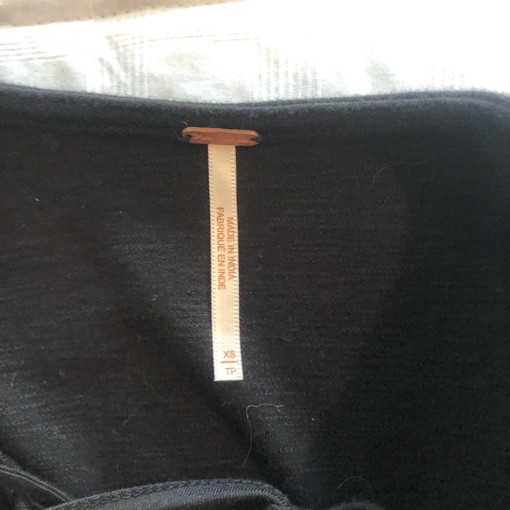 Free People Tie Up Long Sleeve Cotton Tee - Picture 5 of 5